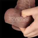 LOVETOY DILDO DUPLA CAMADA ARTICULÁVEL XXL 16CM