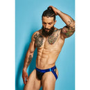JOCKSTRAP PRETO COM AZUL ROYAL BRILHANTE