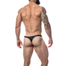 TANGA C4MPE02 COM PUSH UP DE PANTERA PRETA