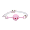 MORDAÇA DE BOLA SILICONE PARIS ROSA