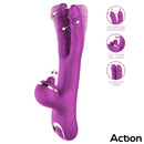 ACTION NICO VIBRADOR COM DILDOS ALTERNADOS E BOLA PERCUSSORA 4 MOTORES
