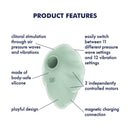 SATISFYER CLOUD DANCER ESTIMULADOR CLITORIANO COM SUCÇÃO E VIBRAÇÃO