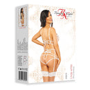 CONJUNTO DE 3 PEÇAS LINDA BRANCO BEAUTY NIGHT FASHION