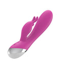VIBRADOR DUPLO USB SILICONE ROSA