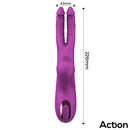 ACTION NICO VIBRADOR COM DILDOS ALTERNADOS E BOLA PERCUSSORA 4 MOTORES