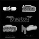 LOVETOY KNIGHTS RING MASTURBADOR PARA O PÉNIS E ESTIMULADOR WAVY