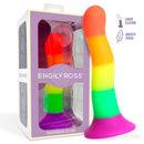 DILDOX POR ENGILY ROSS DILDO COR ARCO-ÍRIS 18 CM