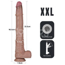LOVETOY DILDO DUPLA CAMADA ARTICULÁVEL XXL 16CM