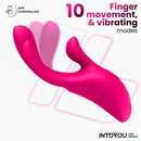 VIBRADOR DEREK COM MOVIMENTO DOS DEDOS E 3 MOTORES E APP