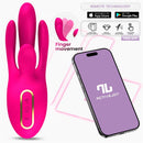 VIBRADOR DEREK COM MOVIMENTO DOS DEDOS E 3 MOTORES E APP