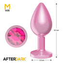 PLUG ANAL AFTERDARK ANODIZADO ROSA COM ROSA