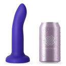 DILDO COM VIBRAÇÃO QUE MUDA DE COR AZUL A ROXO TAM. M - 17CM