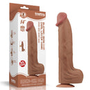 DILDO DUAL REALISTICO LAYER SLIDING SKIN 14"