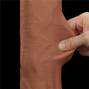 DILDO DUAL REALISTICO LAYER SLIDING SKIN 14"