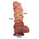 DILDO DUAL LAYERED KING SIZE NATURE 10.5"