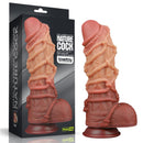 DILDO DUAL LAYERED KING SIZE NATURE 10.5"
