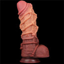 DILDO DUAL LAYERED KING SIZE NATURE 10.5"