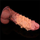 DILDO DUAL LAYERED KING SIZE NATURE 10.5"
