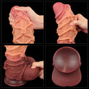 DILDO DUAL LAYERED KING SIZE NATURE 10.5"