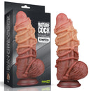 DILDO DUAL LAYERED KING SIZE NATURE 9.5"