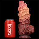 DILDO DUAL LAYERED KING SIZE NATURE 9.5"