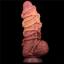 DILDO DUAL LAYERED KING SIZE NATURE 9.5"