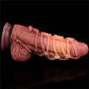 DILDO DUAL LAYERED KING SIZE NATURE 9.5"