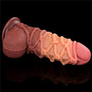 DILDO DUAL LAYERED KING SIZE NATURE 9.5"
