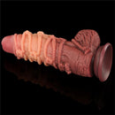 DILDO DUAL LAYERED KING SIZE NATURE 9.5"