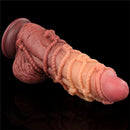 DILDO DUAL LAYERED KING SIZE NATURE 9.5"