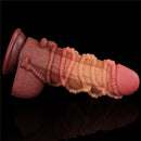 DILDO DUAL LAYERED KING SIZE NATURE 9.5"