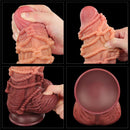 DILDO DUAL LAYERED KING SIZE NATURE 9.5"