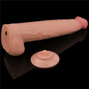 DILDO DUAL REALISTICO LAYER SLIDING SKIN 13.5"
