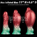 DILDO INSUFLÁVEL SILICONE DUPLA DENSIDADE 8"