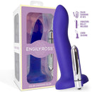 DILDO  COM VIBRAÇÃO QUE MUDA DE COR LILÁS A ROSA TAM. S - 14CM