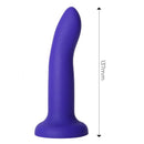 DILDO  COM VIBRAÇÃO QUE MUDA DE COR LILÁS A ROSA TAM. S - 14CM