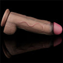 DILDO SILICONE DUAL LAYERED XXL 12"