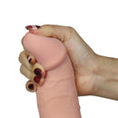 DILDO ULTRA MACIO COM VIBRAÇÃO  8.8" NATURAL