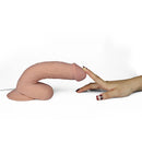 DILDO ULTRA MACIO COM VIBRAÇÃO  8.8" NATURAL