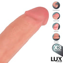 DILDO DIRK TRIPLA DENSIDADE COM TESTÍCULOS OSCILANTES 10"