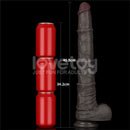 LOVETOY DILDO DUPLA CAMADA ARTICULÁVEL XXL 16CM