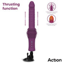 ACTION ROXER MÁQUINA DE SEXO COM VIBRAÇÃO, MOVIMENTO DE IMPULSO, EFEITO DE CALOR E CONTROLO REMOTO