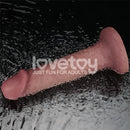 LOVETOY DILDO DUAL DENSITY COM VIBRAÇÃO 8