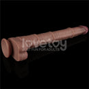 LOVETOY DILDO DUPLA CAMADA ARTICULÁVEL XXL 16CM