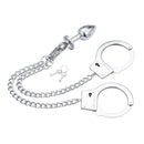 ALGEMAS DE METAL COM CORRENTE E PLUG ANAL