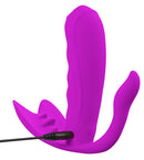 VIBRADOR DE TRIPLA ESTIMULAÇÃO LAMBE EFEITO AQUECIMENTO