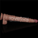 LOVETOY DILDO DUPLA CAMADA ARTICULÁVEL XXL 16CM
