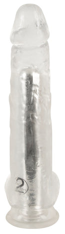 VIBRADOR TRANSPARENTE COM VENTOSA USB