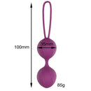 BOLAS DOBLE KEGEL SILICONE LILÁS