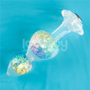 PLUG ANAL GEMORIA EM SILICONE COM ESFERAS DE CRISTAL